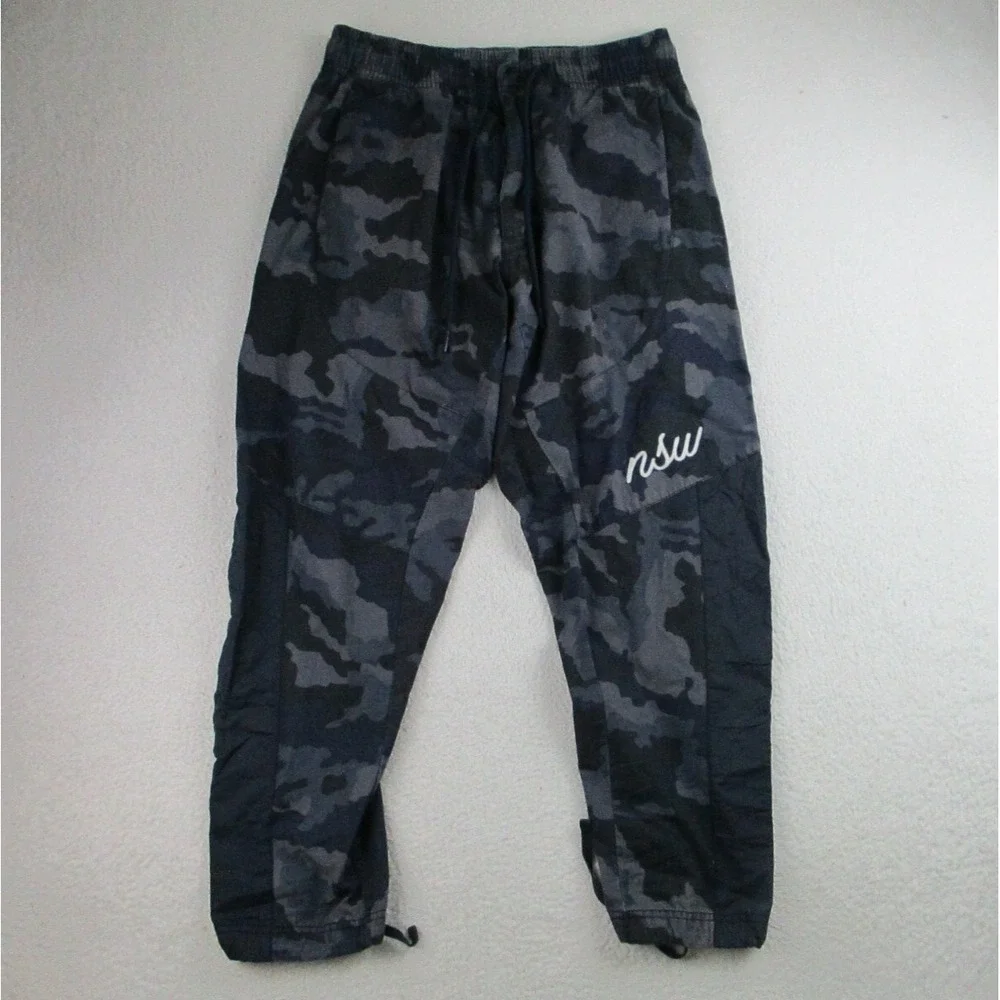 Nike Sportswear NSW Joggers Mens M Black Camo Drawstring Pants Streetwear Casual